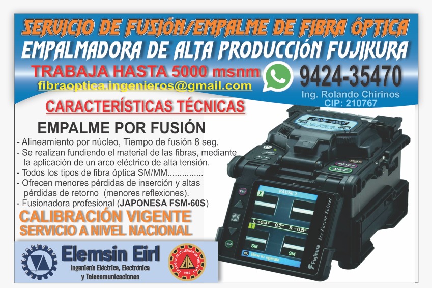 Empalme por Fusión de Fibra Óptica – imagen 2